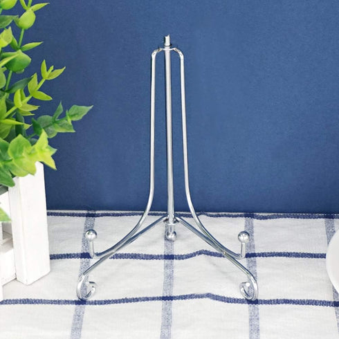 Artliving (2 pack 5 inch Iron Plate Stand, Silver Iron Easel Plate Display Photo Holder Stand, Displays Picture Frames,Decorative Plates, Tablets ...