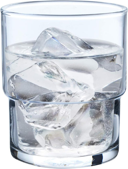 Toyo Sasaki Glass 00345HS Tumbler Glass, HS Stack Tumbler, 6.8 fl oz (200 ml), Set of 6, HS, Father's Day, Made in Japan, Dishwasher Safe, Cup, Tu...