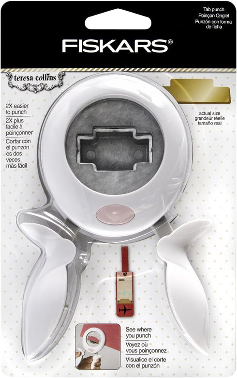 Fiskars Crafts Teresa Collins Tab Squeeze Punch, X-Large...