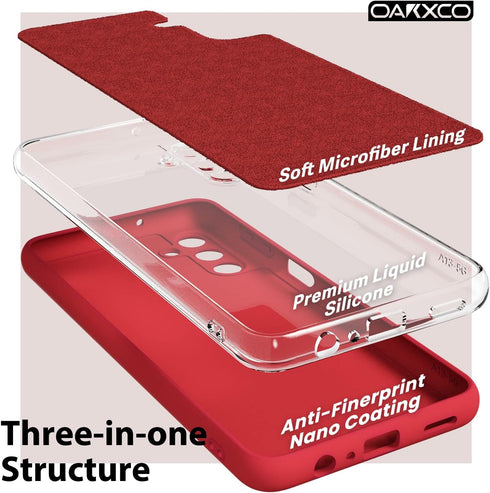 oakxco for Samsung Galaxy A13 5G Phone Case/A04s Phone Case Liquid Silicone, Cute Thin Slim Soft Rubber TPU Plain Smooth Gel Cover for Women Girl,...