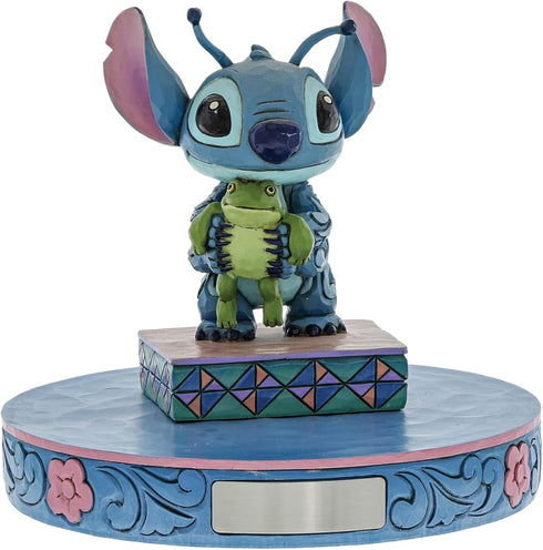 Enesco Disney Traditions Collection by Jim Shore Lilo and Stich Holding Frog Figurine- Resin Hand Crafted Painted Collectible Disney Mini Figurine...