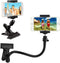 Universal Phone/Camera Holder with Flexible Gooseneck and Strong Clamp - for Mobile Photography, Vlogs, Videos, GPS, etc. - Ball and Socket - Trip...