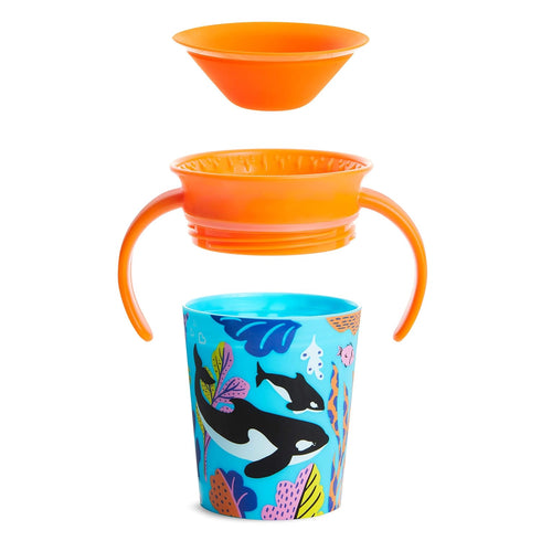 Munchkin® Miracle® 360 Wildlove Sippy Cup, 6 Oz, 2 Pack, Orca/Polar Bear...