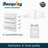 Beaquicy 6'' Louvered Dryer Vent Cover for Exterior Wall Vent Hood Outlet(Total Unit Size 8 x 8 Inches)