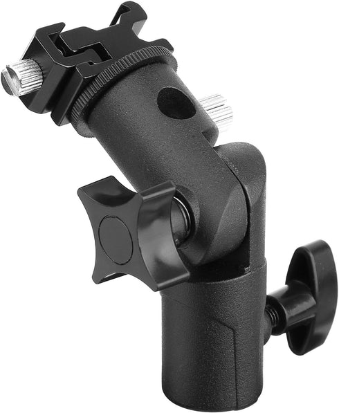 2Pack Anwenk Camera Flash Speedlite Mount Swivel Light Stand Bracket with Umbrella Reflector Holder for Camera DSLR Nikon Canon Pentax Olympus and...