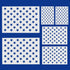 6 Pieces 50 Star Stencils for American Flag Plastic Star Stencil Template for Painting on Wood Crafts Fabric Paper Airbrush Wall Art Reusable 50 S...