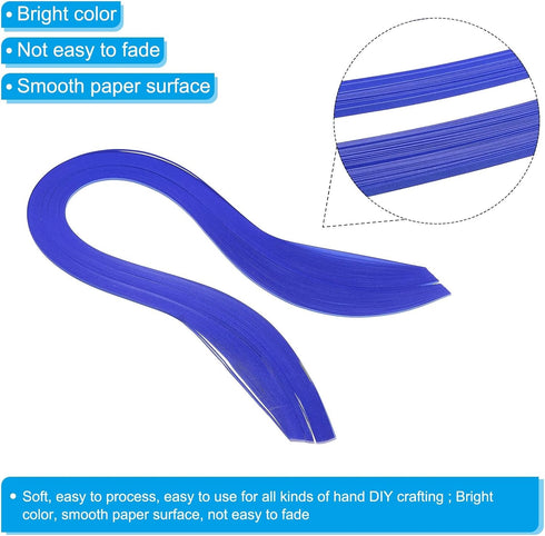 PATIKIL Quilling Strips Paper 600pcs 1.5mm 39cm Origami Paper Quilling Kits for Art DIY Hand Craft Christmas, Blue...