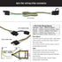 Trailer Light Wiring Harness Kit,4 Wires 4-Way Plug 4 pin Flat Wire Extension Male & Female Connector 32" Inch Long...