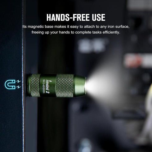OLIGHT IMINI 2 EDC Rechargeable Keychain Flashlight, 50 Lumens Compact and Portable Mini Light, Tiny LED Keyring Lights with Built-in Battery Idea...