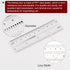 Film Flexible Ruler 4 Inch 0.1mm Scale PET Plastic Covered Folding Straight Ruler Calibration Soft Ruler Measuring Tool for Factory, Transparent...