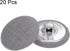 20pcs 36L Fabric Cloth Covered Button 23mm Round Metal Shank Sewing Buttons for Suits Dress Blouses, Grey...