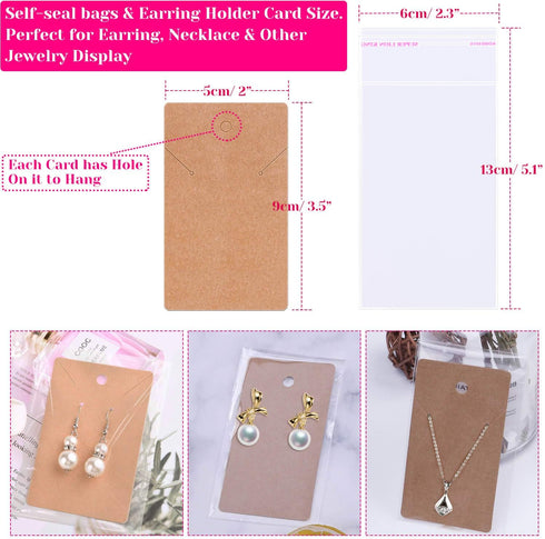 Earring Making Supplies, Paxcoo 1350pcs Earring Making Kit with Earring Hooks, Jump Rings, Pliers, Earring Backs, Earrings Holder Cards and Clear ...