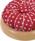 HARFINGTON Pin Cushions Sewing Needle Cushion Needle Holder Pincushions with Magnetic Wooden Base for Sewing Quilting Needlework DIY Crafts, Red W...