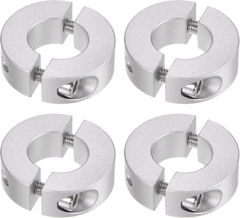 4pcs Double Split Shaft Collar for 17mm Shaft Set Screw Clamp-On Collars, 35mm OD, 12mm Width, for Stoppers, Position, Hold Timing Pulleys, Machin...