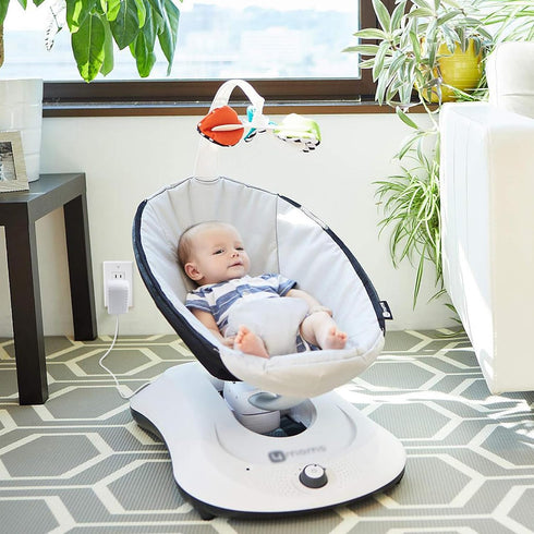 12V 3A Power Cord Replacement for 4moms mamaRoo 4, RockaRoo Baby Swing, AC Adapter Charger White...