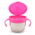 Munchkin® Snack+™ Stainless Steel Snack Catcher Cup with Lid, 9 Ounce, Pink, 1 Pack...