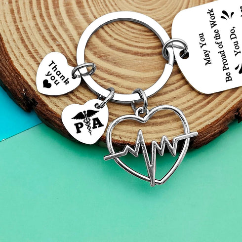Physician Assistant Gifts Appreciation Jewelry PA Keychain Thank You Gifts for Physician Assistant Doctor Assistant Future Physician Assistant Gif...