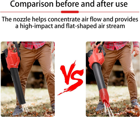Flat Nozzle for Milwaukee M18 2724-20 & 2724-21 Fuel Leaf Blower, Work for Drying, Blow-Drying - Leaf Blower Flat Nozzle Tip (Red)...