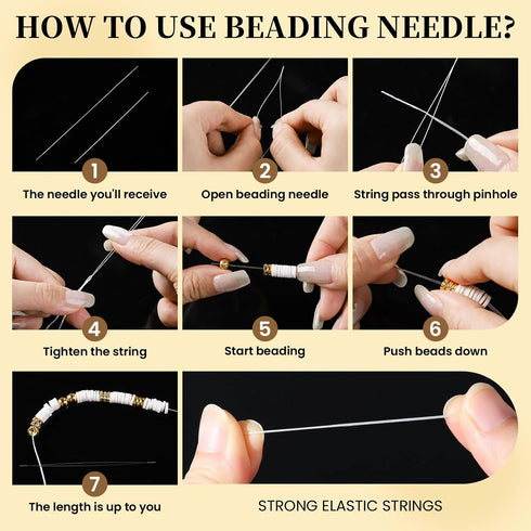 LEOBRO Letter Beads for Bracelets Making Kit, Letter Beads, Alphabet Bead Friendship Bracelet Kit, Bracelet Beads for Jewelry Making, with Gold Be...