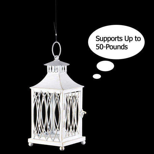 Strong Clear Nylon Wire Invisible Hanging Wire for Hanging Craft Christmas Decor and 50 Loop Sleeve (109 Yd.)...