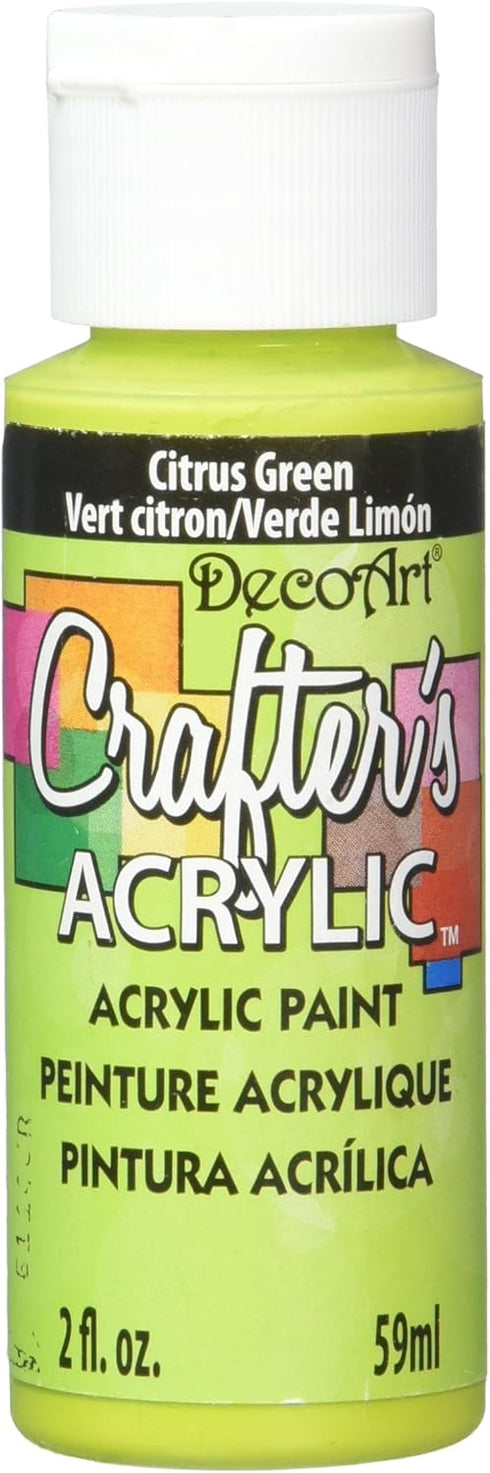 DecoArt Crafter's Acrylic Paint, 2-Ounce, Citrus Green...