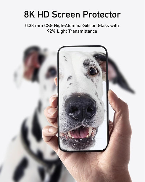 Anker Screen Protector for iPhone 15 Pro, Bubble-and-Dust-Free iPhone HD Tempered Glass, Durable and Drop-Proof with 9H Hardness, Easy Installatio...