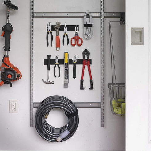 VELCRO Brand Heavy Duty Fasteners | 4x2 Inch Strips 4 Sets | Holds 10 lbs | Stick-On Adhesive Backed | Black Industrial Strength | For Indoor or O...