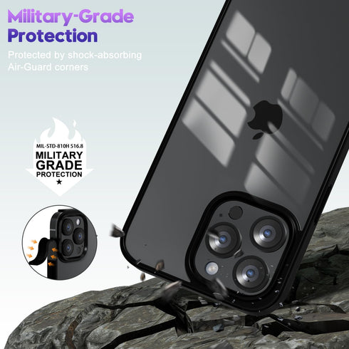 oakxco Thin Slim Clear case for iPhone 13 Pro Max, Transparent Hybrid Hard Shell Plastic & Soft Silicone Rubber Bumper, Non-Yellow Acrylic Protect...