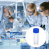 PATIKIL 5mL Plastic Test Tubes, 15 Pack Frozen Container Storage Blue Screw Cap for Lab Laboratory Science, Clear...