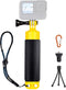 Floating Hand Grip Underwater Handle Mount with Detachable Tripod Stand for All GoPro Hero 12 11 10 9 7 8 6 5 4 Max Mini Session DJI Action Camera...