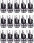 E-outstanding 15-Pack DC-025 5.5 mm x 2.1mm 30V 0.5A-3A DC Power Jack Socket,Threaded Female Panel Mount Connector Adapter...