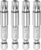 4pcs TT45 Star 7 Point Screwdriver Bit 1/4" Hex Shank 2" Length Magnetic Security Torx Screw Driver Power Tool...