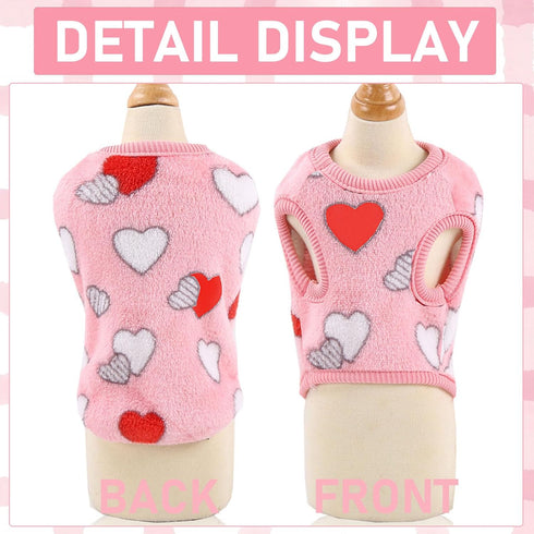 2 Pieces Dog Sweater for Small Dogs Teacup Dog Clothes for Extra Small Dogs Xmas Chihuahua Sweater Pet Puppy Cat Clothing Sweater Warm Winter Clot...