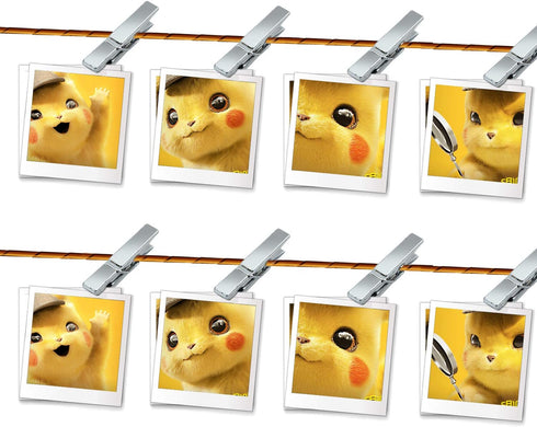 Mini Clothespins, 100 Pieces Plastic Utility Paper Clip, Photo Paper Peg Pin, Clothes Line Clips, Craft Clips - Silver Color, 3.5 x 0.5cm x 0.7cm...