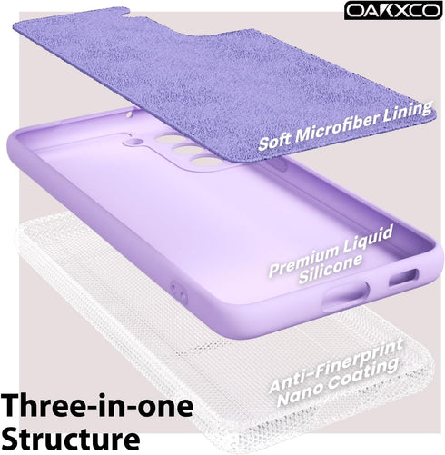 oakxco for Samsung Galaxy A54 5G Phone Case Liquid Silicone, Cute Thin Slim Soft Rubber TPU Plain Smooth Gel Cover for Women Girl, Matte Solid Pro...