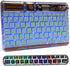 Bluetooth Keyboard for iPad, 10-inch Wireless Keyboard for PC Tablet Phone Computer, Rechargeable Multi-Device RGB Backlit Keyboard, Compatible wi...