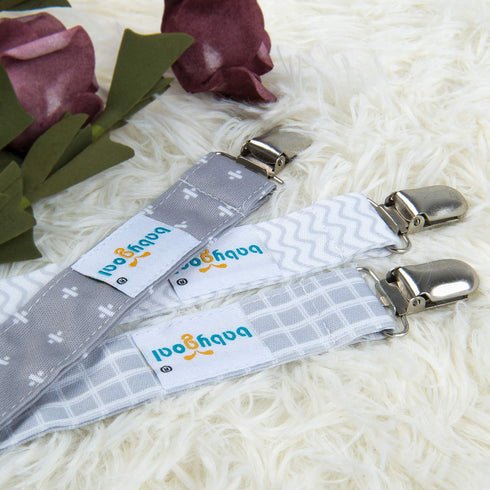 Babygoal Pacifier Clips, 6 Pack Pacifier Holder for Boys and Girls Fits for Most Pacifier Styles & Baby Toys and Baby Gift 6MP09...