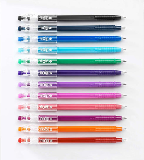 Pilot FriXion Ball Stick 07-0.7mm Nib Tip - Erasable Gel Ink Pens - In Wallet Packaging (Teacher's Wallet of 5)...