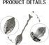 AUEAR, Retro Crystal Antique Alloy Spoon Coffee Tea Spoon Dessert Mini Ice Cream Decorative Spoons Set for Home Office (5 Pack)...