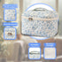 Beauty & Personal Care Floral Quilted Travel Cosmetic Bags for Women – Stylish Makeup and Skincare Bag Set – Perfect Toiletry Organizer for Home o...