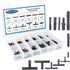 Vacuum Connector Assortment Heat Resistance 240??460??Automotive Vacuum Tubing Connector Vacuum Tee Connector Assortment Kit Nylon 113 Pieces BUSY...