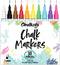 Chalk Markers Fine Tip (10 Pack, 1mm Extra Fine Point) - Neon Liquid Chalk Pens for Blackboards, Chalkboard, Bistro, Car Windows, Dry Erase Boards...
