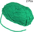 2Skeins Chenille Yarn Blanket Yarn 2x100g/7.1oz #6 Super Bulky Polyester Soft Knitting for Crochet Weaving Bag Scarf Hat, Green......