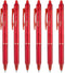 Pilot FriXion Clicker pen 1.0mm, Erasable Gel Pens, Bold Point, Red Ink, 6 pack...