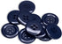 Pack of 12 Navy Sewing Buttons 0.75 inch Crafts Buttons 4 Hole Round Buttons 30L Uniform Buttons Plastic Navy Buttons Crafts Buttons Design Button...
