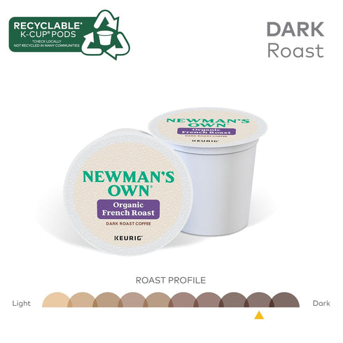 Newman's Own Organics French Roast Coffee K-Cup, 12 ct...