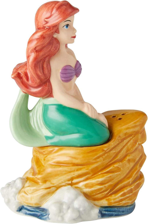 Enesco 6002273 Disney Ceramics the Little Mermaid Ariel on Rock Salt and Pepper Shakers, 3.85 Inch, Multicolor...