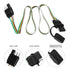 Trailer Light Wiring Harness Kit,4 Wires 4-Way Plug 4 pin Flat Wire Extension Male & Female Connector 32" Inch Long...