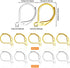 400pcs Leverback Earring Hooks Hypoallergenic Earring Hooks French Earring Hooks Leverback Earwire Findings French Ear Wire Lever Back Hoops for D...
