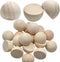 Natural Half Wooden Balls,20pcs 35mm Diameter Unfinished Wooden Balls Split Wood Beads No Holes Hemisphere Wood Ball Crafts Supplies for DIY Proje...